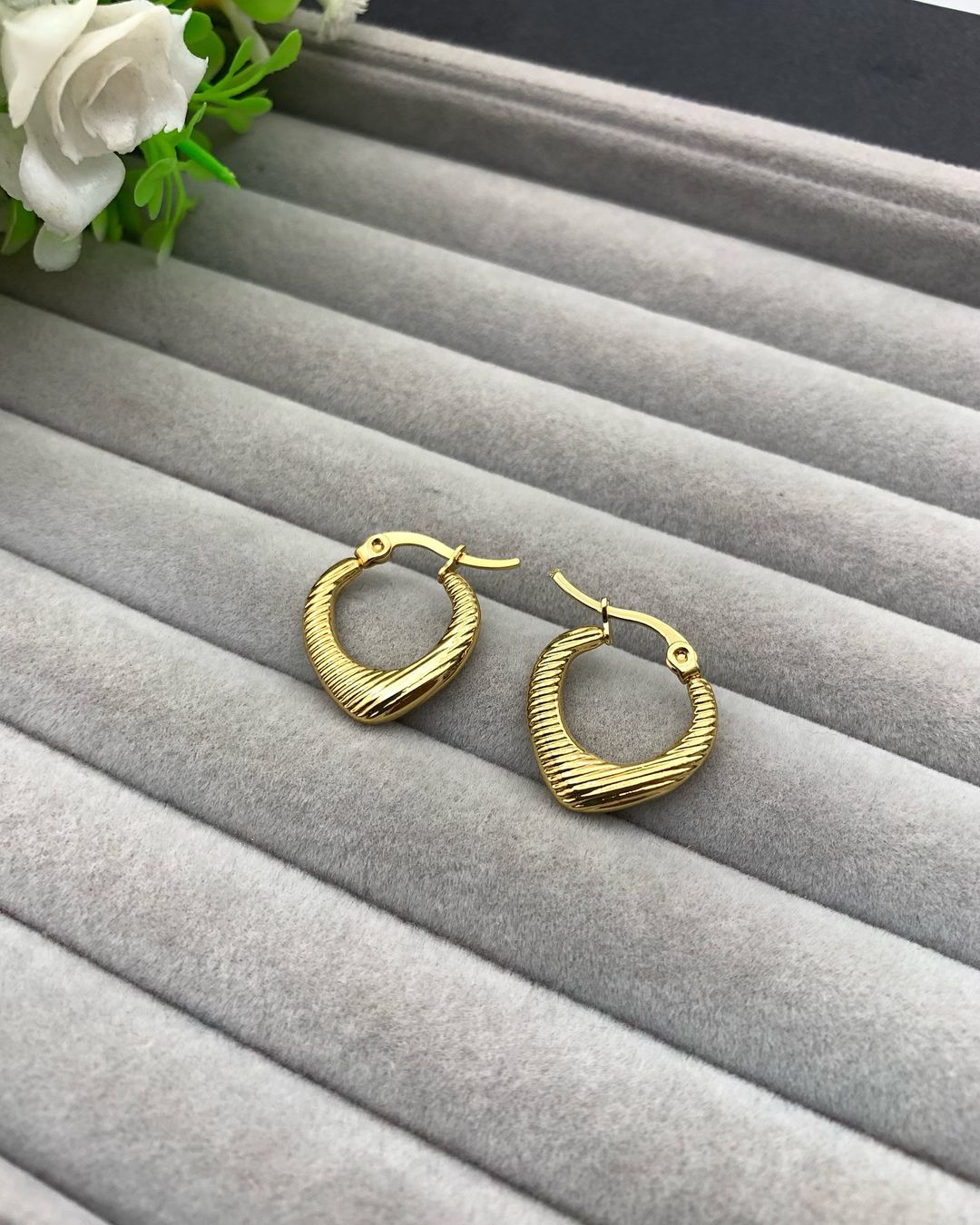 Gold-Plated Hoops