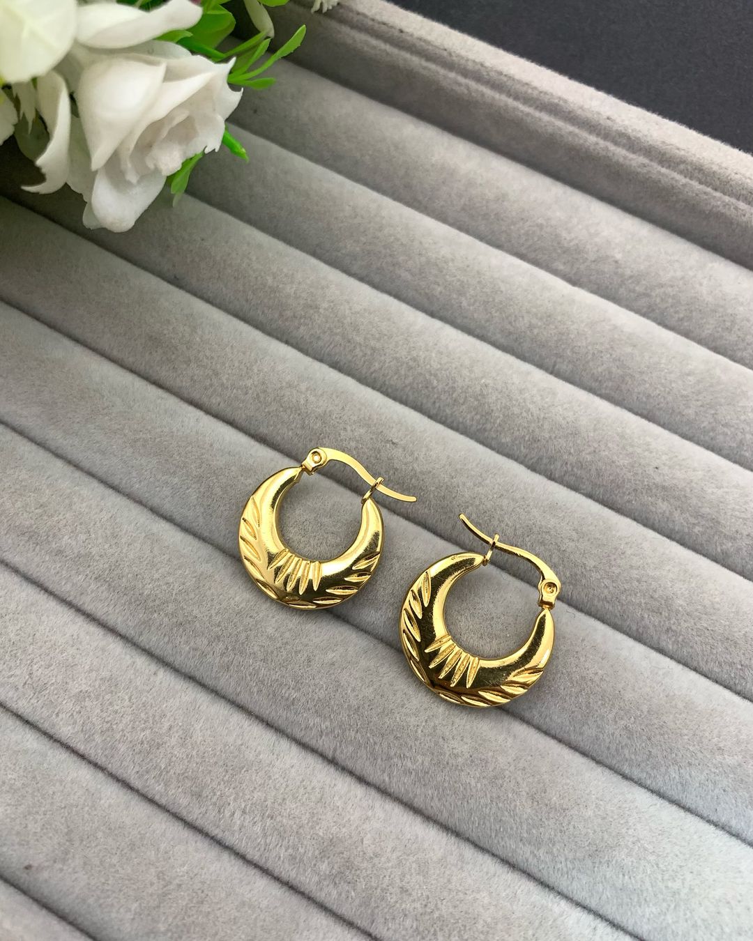 Gold-Plated Hoops